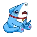 Телеграм стикер 😢 Sharkpup