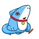 Телеграм стикер 😴 Sharkpup