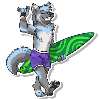 Telegram stiker 🏄‍♂️ Paylay Wuf