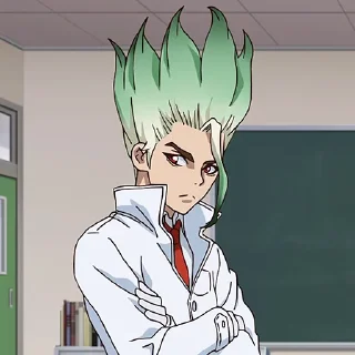 Телеграм стикер 🌏 Dr. Stone [@TodorokiShouto]