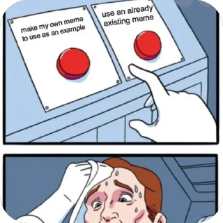 Телеграм стикер 🫥 Memememem