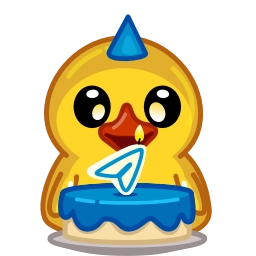 Sticker 🎂 Telegram Ducks