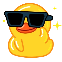 Sticker 😎 Telegram Ducks
