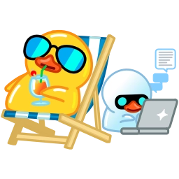 Sticker 🕶️ Telegram Ducks
