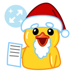 Sticker 🎅 Telegram Ducks