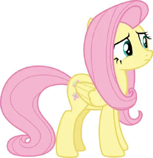 Telegram sticker 🙂 Fluttershy | @MyLittlePony_bots