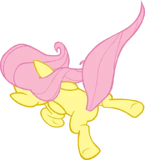 Telegram sticker 😐 Fluttershy | @MyLittlePony_bots