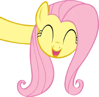Telegram sticker 😁 Fluttershy | @MyLittlePony_bots