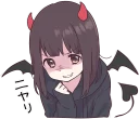 Telegram sticker 😈 Menhera-chan. 3 :: @line_stickers