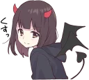 Telegram sticker 😈 Menhera-chan. 3 :: @line_stickers