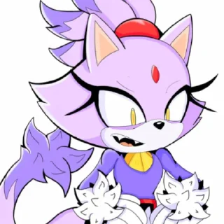 Telegram sticker 😠 Blaze the cat by @sonic_the_hednehog