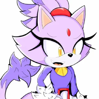Telegram sticker 😾 Blaze the cat by @sonic_the_hednehog