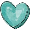 Sticker 🩵 hearts ➜ @emoji1