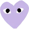 Sticker 💜 hearts ➜ @emoji1