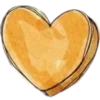 Sticker 🧡 hearts ➜ @emoji1