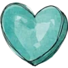 Video sticker 🩵 hearts ➜ @emoji1