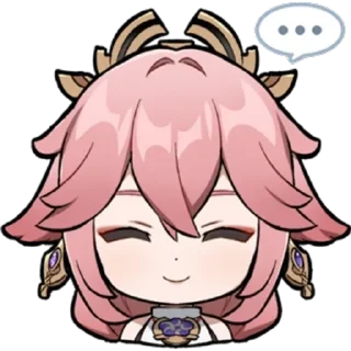 Telegram sticker 🤭 Yae Miko