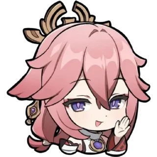 Telegram sticker 😉 Yae Miko