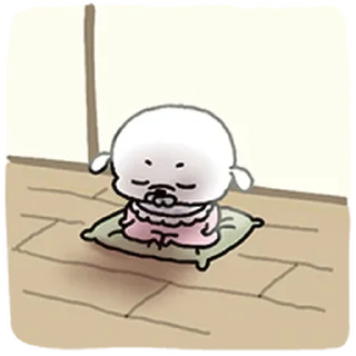 Telegram sticker ⭐ 복슬 응애임다2 @moe_sticker_bot