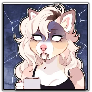 Telegram sticker 😨 PetalPup