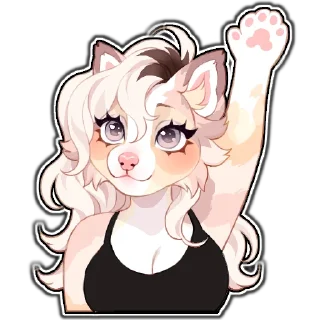 Telegram sticker 🤗 PetalPup