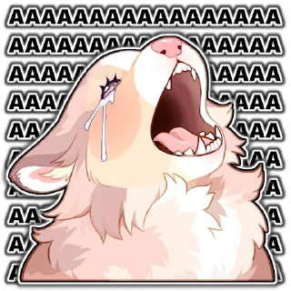 Telegram sticker 😭 PetalPup