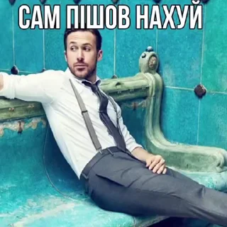 Telegram sticker 🖕 Ґослїнг @chirpani