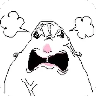 Telegram sticker 🫥 хомяки тупые
