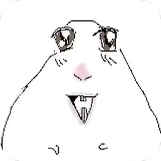 Telegram sticker 🫥 хомяки тупые