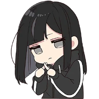 Telegram sticker 😔 Юрудура тян 6 @Nyasticks2