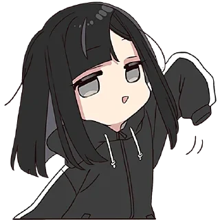 Sticker ✋ Юрудура тян 6 @Nyasticks2