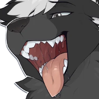 Video sticker 🐺 Not Seff for Work