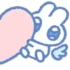 Sticker 🐰 Angel Bunny - @ShoutoEmoji