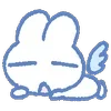 Sticker 🐰 Angel Bunny - @ShoutoEmoji