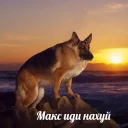 Sticker 🖕 Макс иди нахуй by @hater_ch