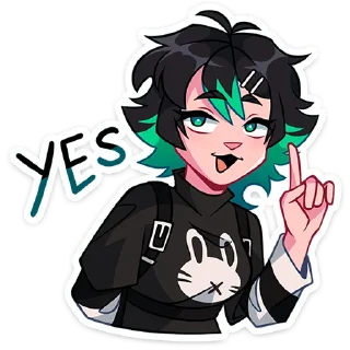 Telegram sticker ☝️ Рика от @TgSticker