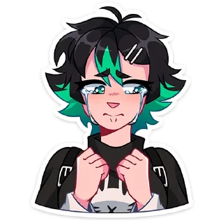 Telegram sticker 😭 Рика от @TgSticker
