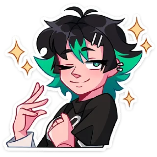 Telegram sticker 🤩 Рика от @TgSticker