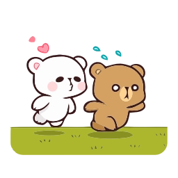Telegram sticker 😝 Milk&Mocha @TVstickers