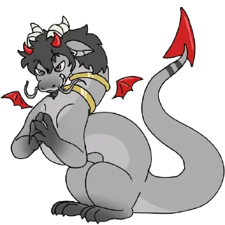Telegram sticker 😈 Kit Dragon