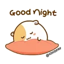 Telegram stiker 😴 Hamster Bean 🐹@MochaStickers