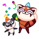 Telegram sticker 🥳 Panda Koko (@TgSticker)