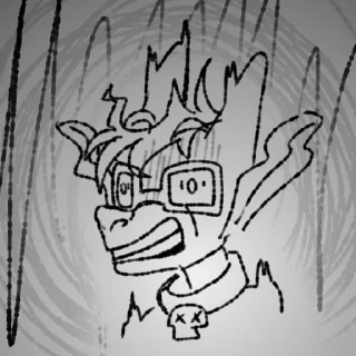 Telegram sticker 😶‍🌫️ Козя и Мищь