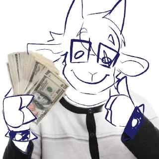 Telegram sticker 💸 Козя и Мищь