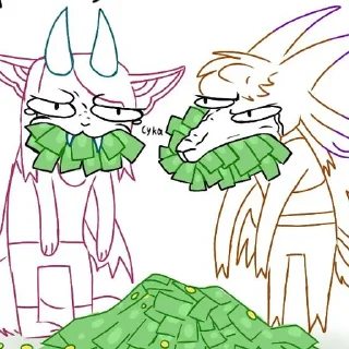 Telegram sticker 😬 Козя и Мищь