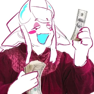 Telegram sticker 💸 Козя и Мищь