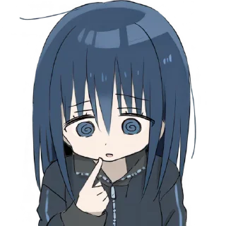 Telegram sticker 😵‍💫 Индиго-тян @Nyasticks