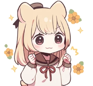 Video sticker ✊ hamstar-girl by sazi@LINE