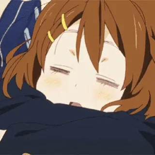 Telegram sticker 😴 yui hirasawa gif :: @fStikBot