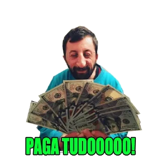 Telegram sticker 💸 Aí mente